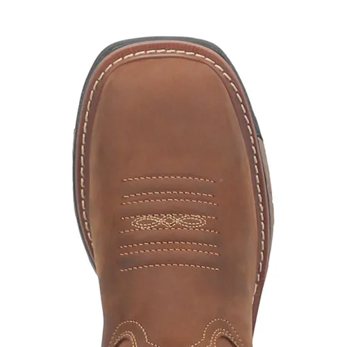 Dan Post Blayde Waterproof Steel Toe Saddle Tan Leather Boot