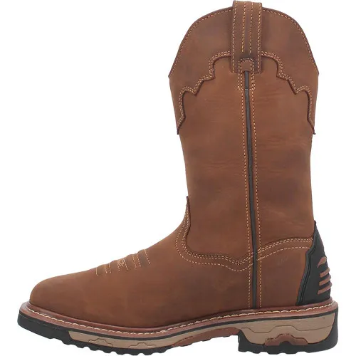 Dan Post Blayde Waterproof Steel Toe Saddle Tan Leather Boot