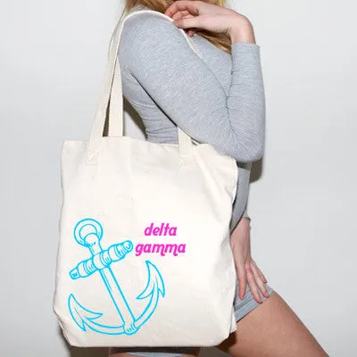 Delta Gamma Mascot Printed Tote - 825 - CAD