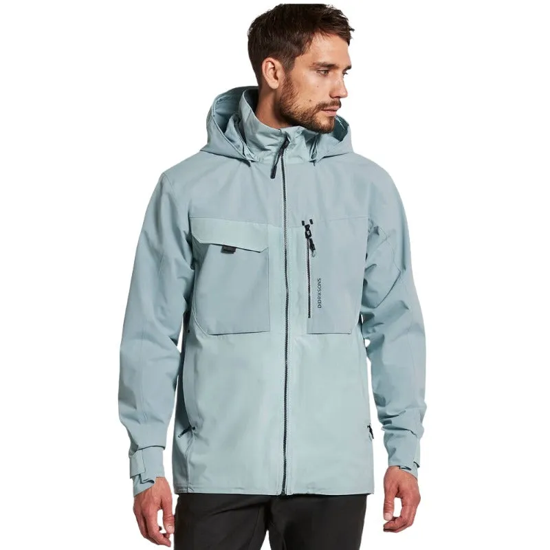 Didriksons Aston Unisex Waterproof Jacket - Stone Cold Blue