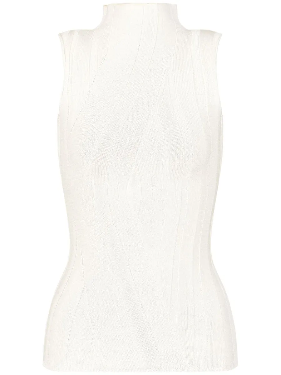 Emporio Armani    Emporio Armani High Neck Sleeveless Top