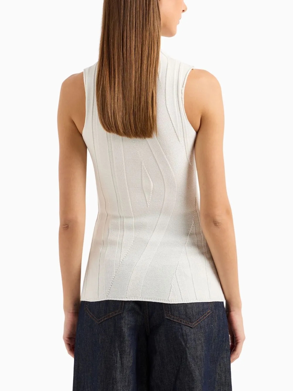 Emporio Armani    Emporio Armani High Neck Sleeveless Top