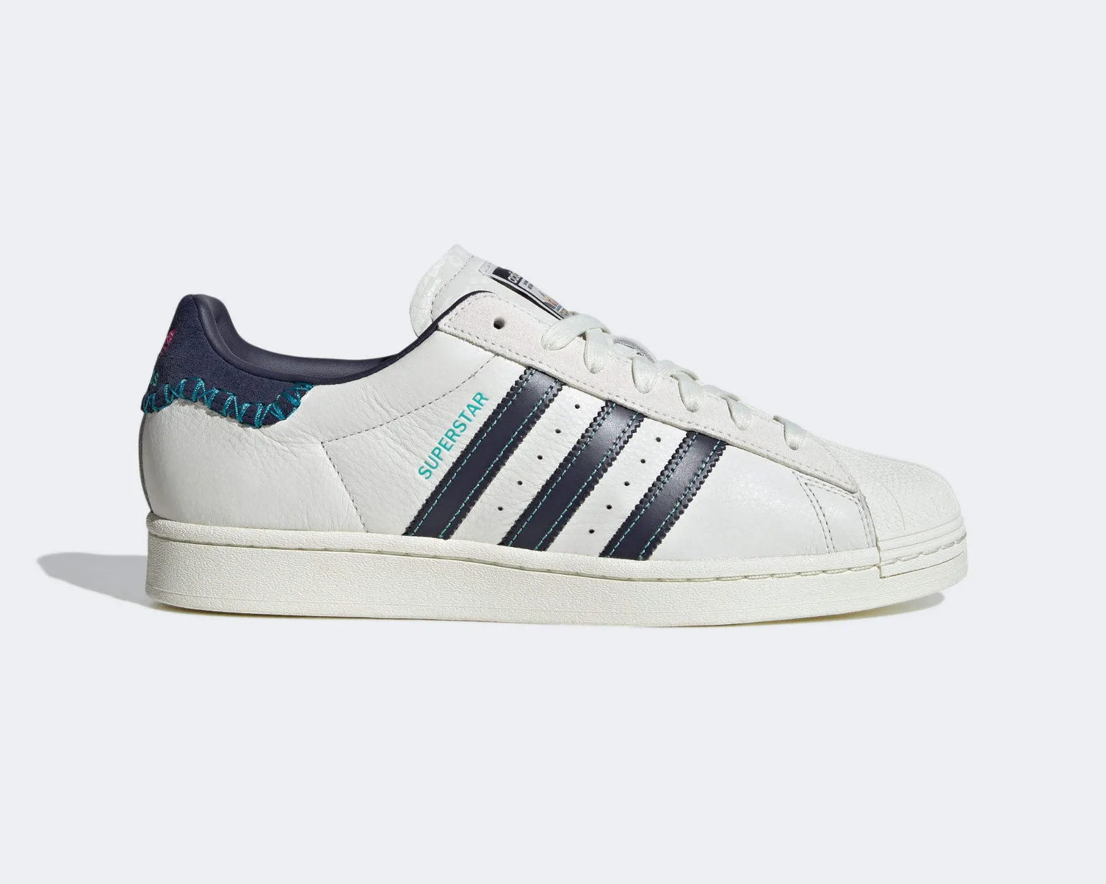 Feifei Ruan x Adidas Originals Superstar Chalk White Navy ID1139