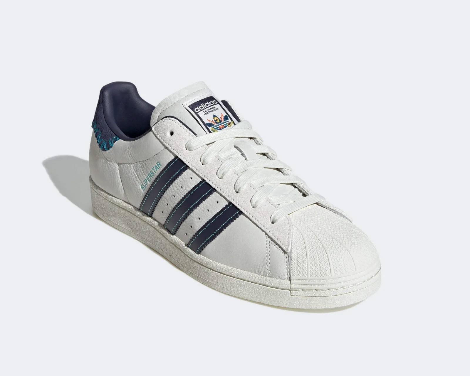 Feifei Ruan x Adidas Originals Superstar Chalk White Navy ID1139