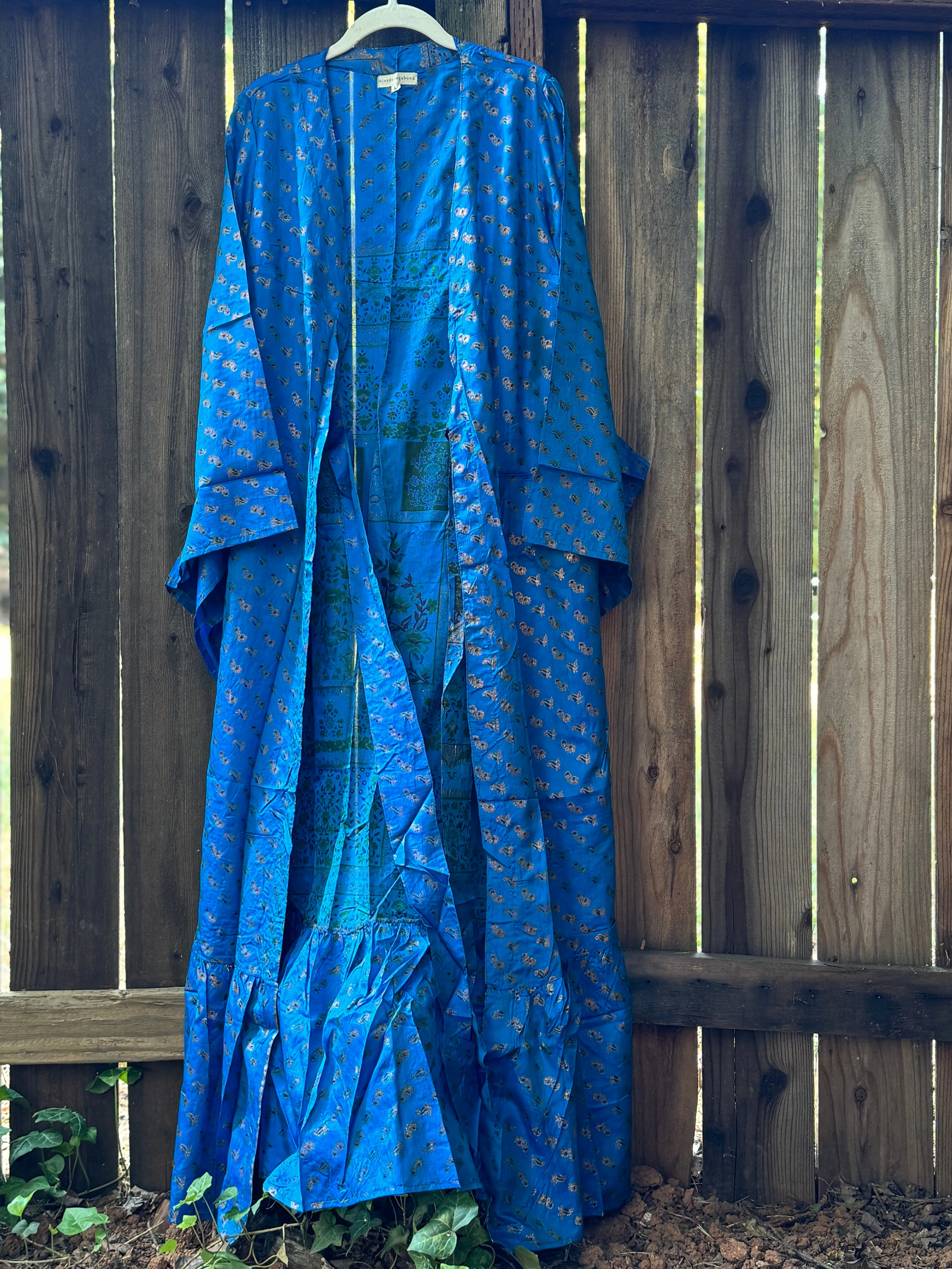 Femme Kimono Wrap Dress- Cobalt - L