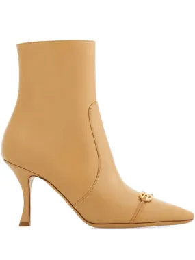 Ferragamo 95mm Gancini buckle ankle boot - Neutrals