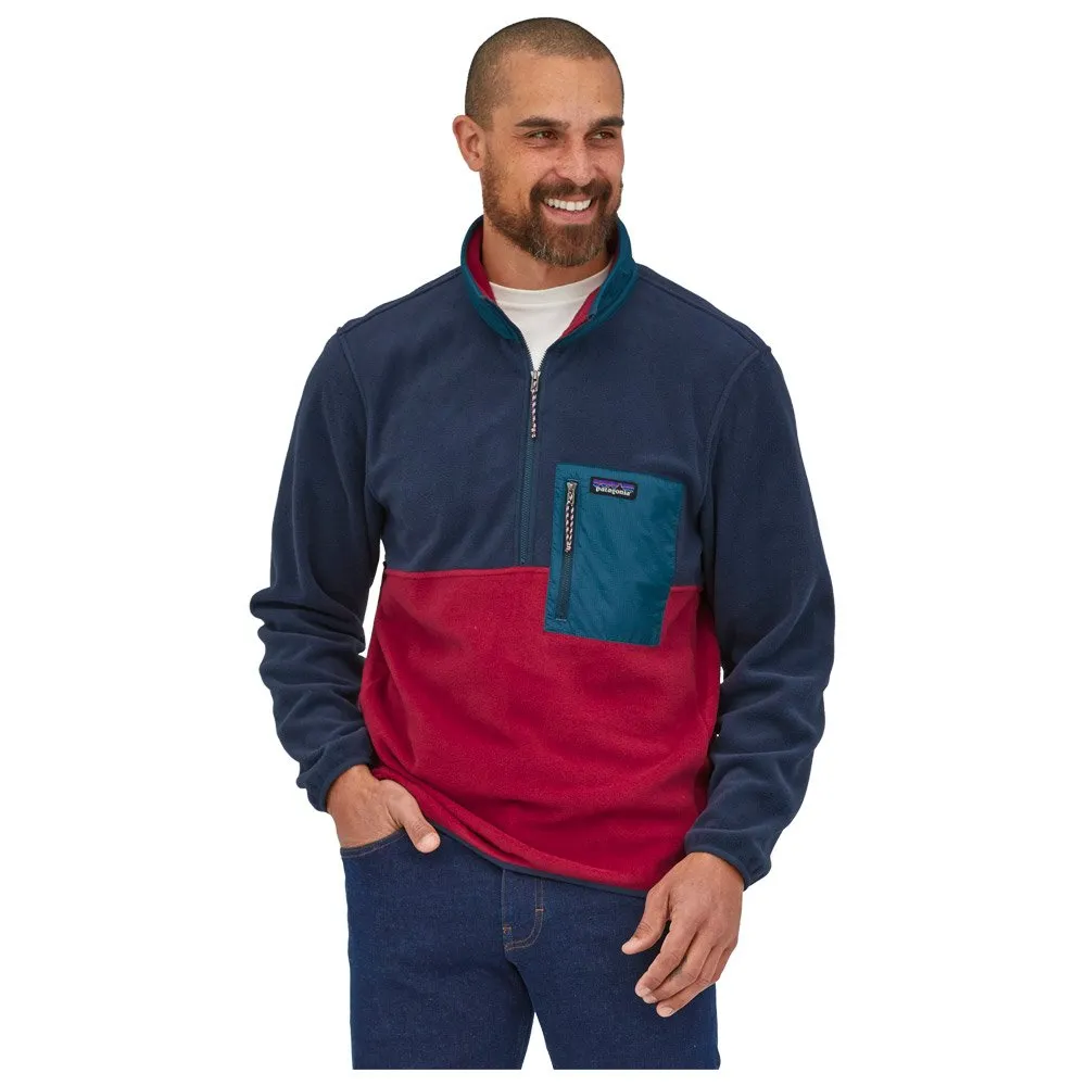 Fleece Patagonia ---M's Microdini 1/2 Zip Pullover Wax Red