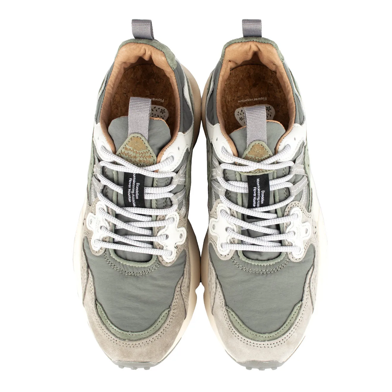 Flower Mountain Womens Yamano 3 Trainers Grey / Sage