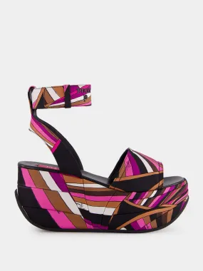 Fuchsia Pink Pucciami Platform Sandals