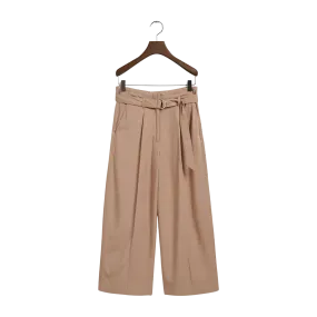 GANT Wide Cropped Belted Pants