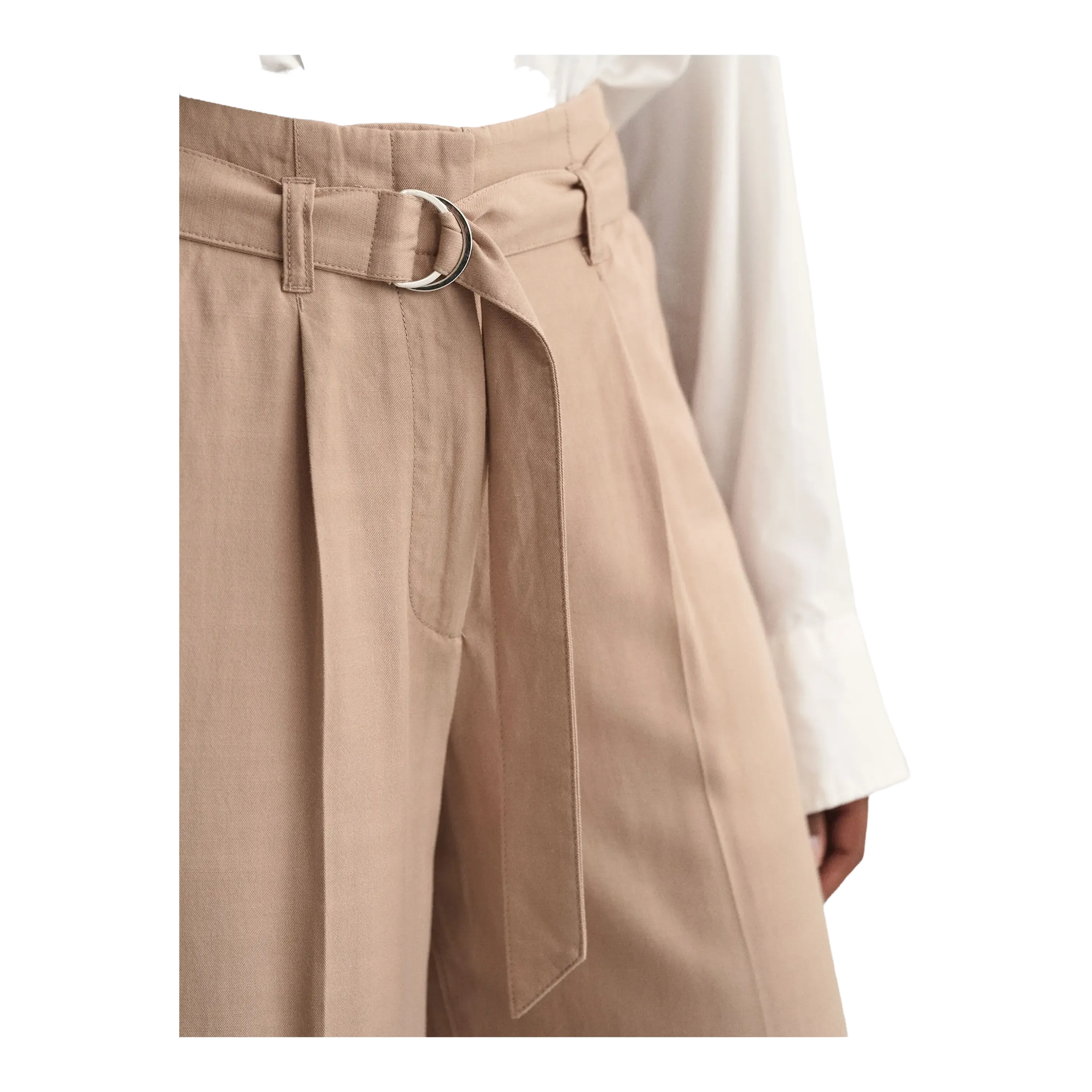 GANT Wide Cropped Belted Pants