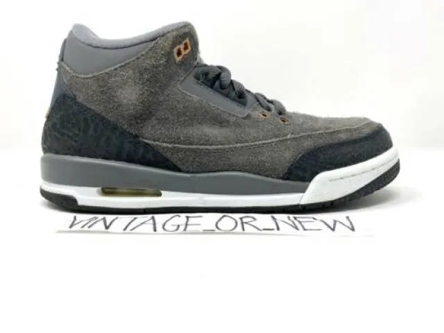 Girls Nike Air Jordan III 3 Anthracite 2017 Retro GG GS ...