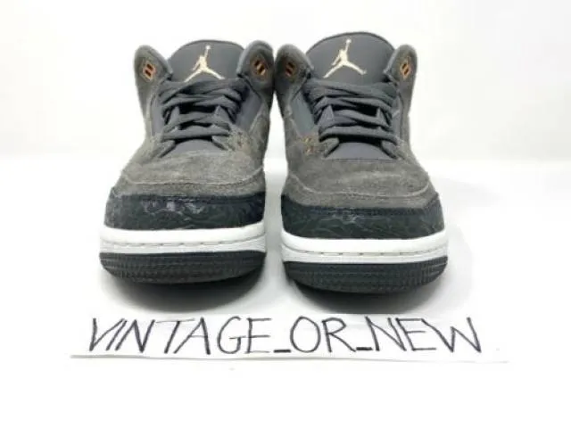 Girls Nike Air Jordan III 3 Anthracite 2017 Retro GG GS ...