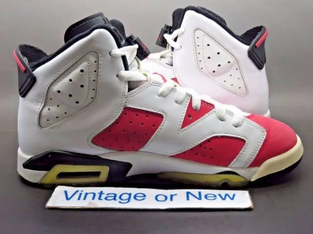 Girls' Nike Air Jordan VI 6 Coral Rose Pink Retro GS 201...