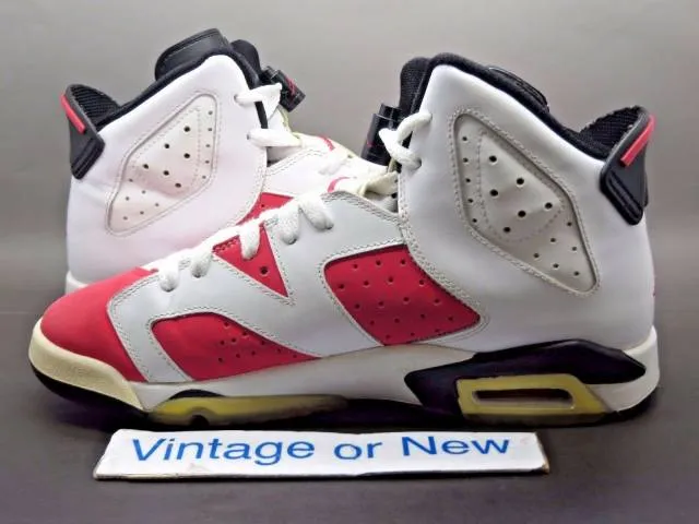 Girls' Nike Air Jordan VI 6 Coral Rose Pink Retro GS 201...