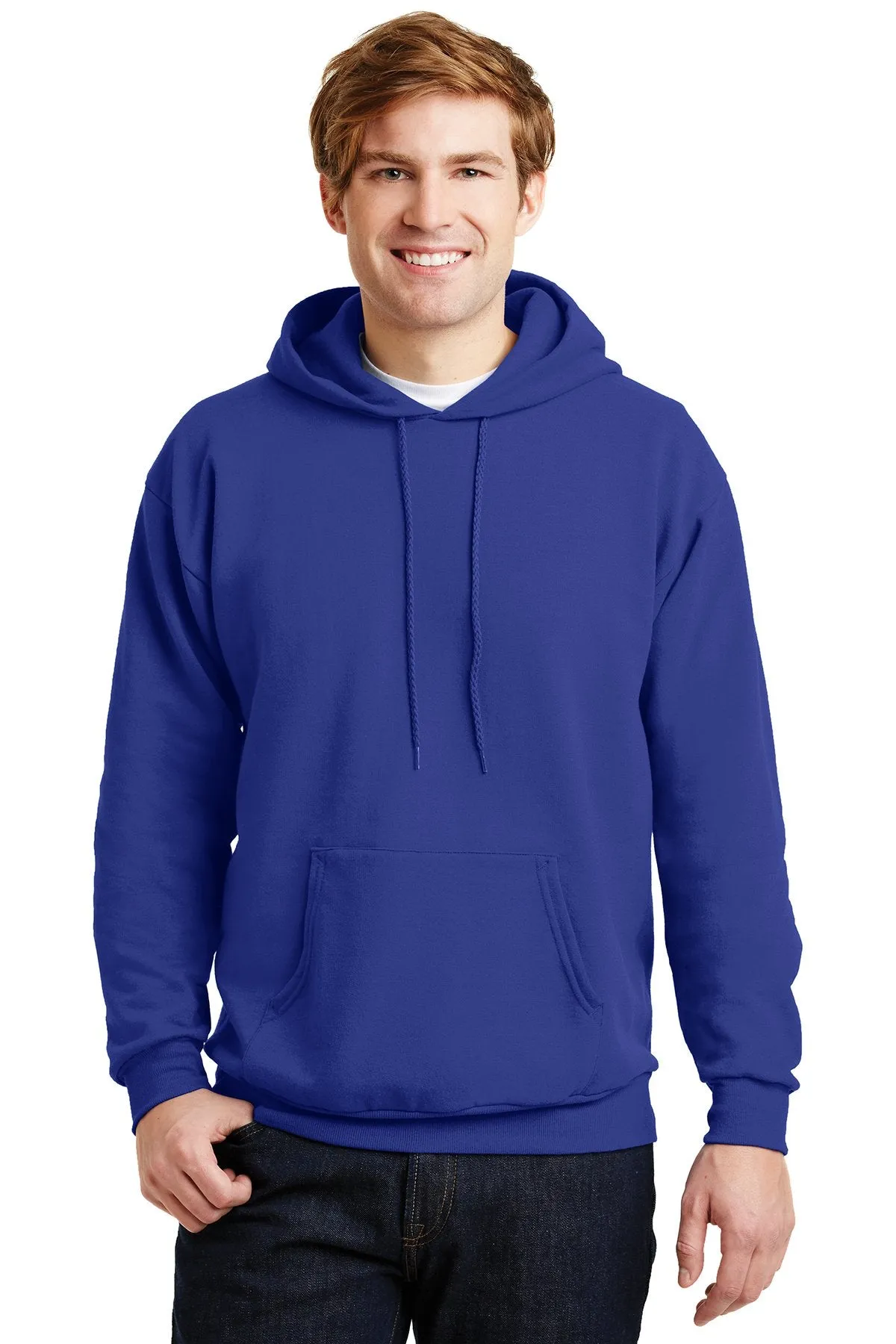 Hanes Ecosmart Pullover Hooded Sweatshirt P170 Deep Royal