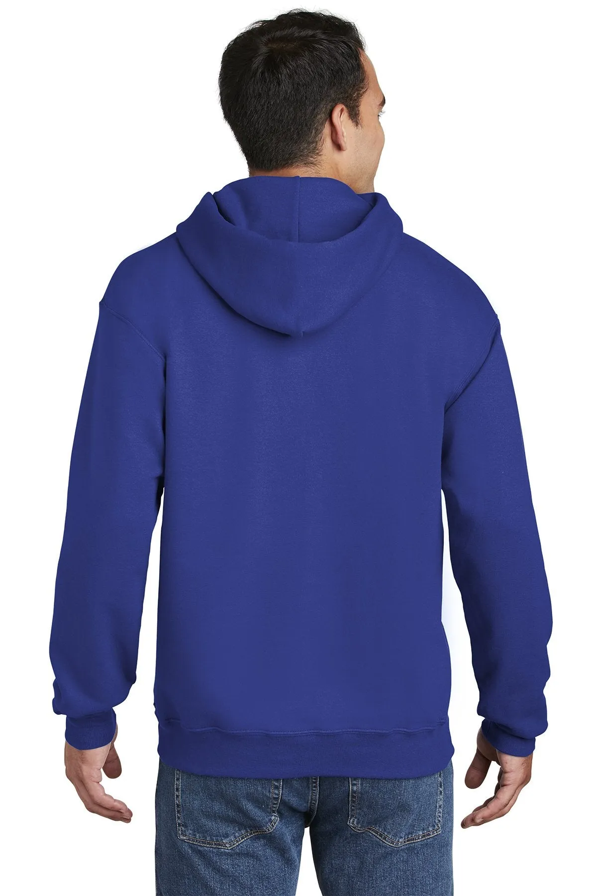 Hanes Ultimate Cotton Pullover Hooded Sweatshirt F170 Deep Royal