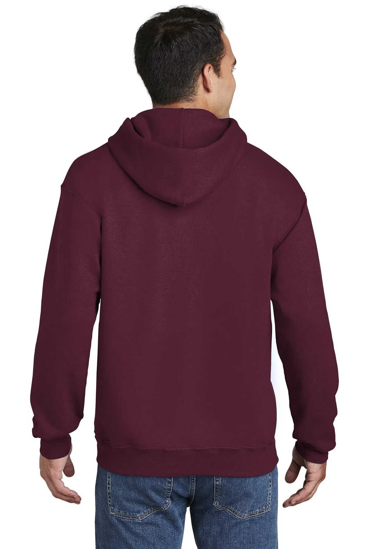 Hanes Ultimate Cotton Pullover Hooded Sweatshirt F170 Maroon