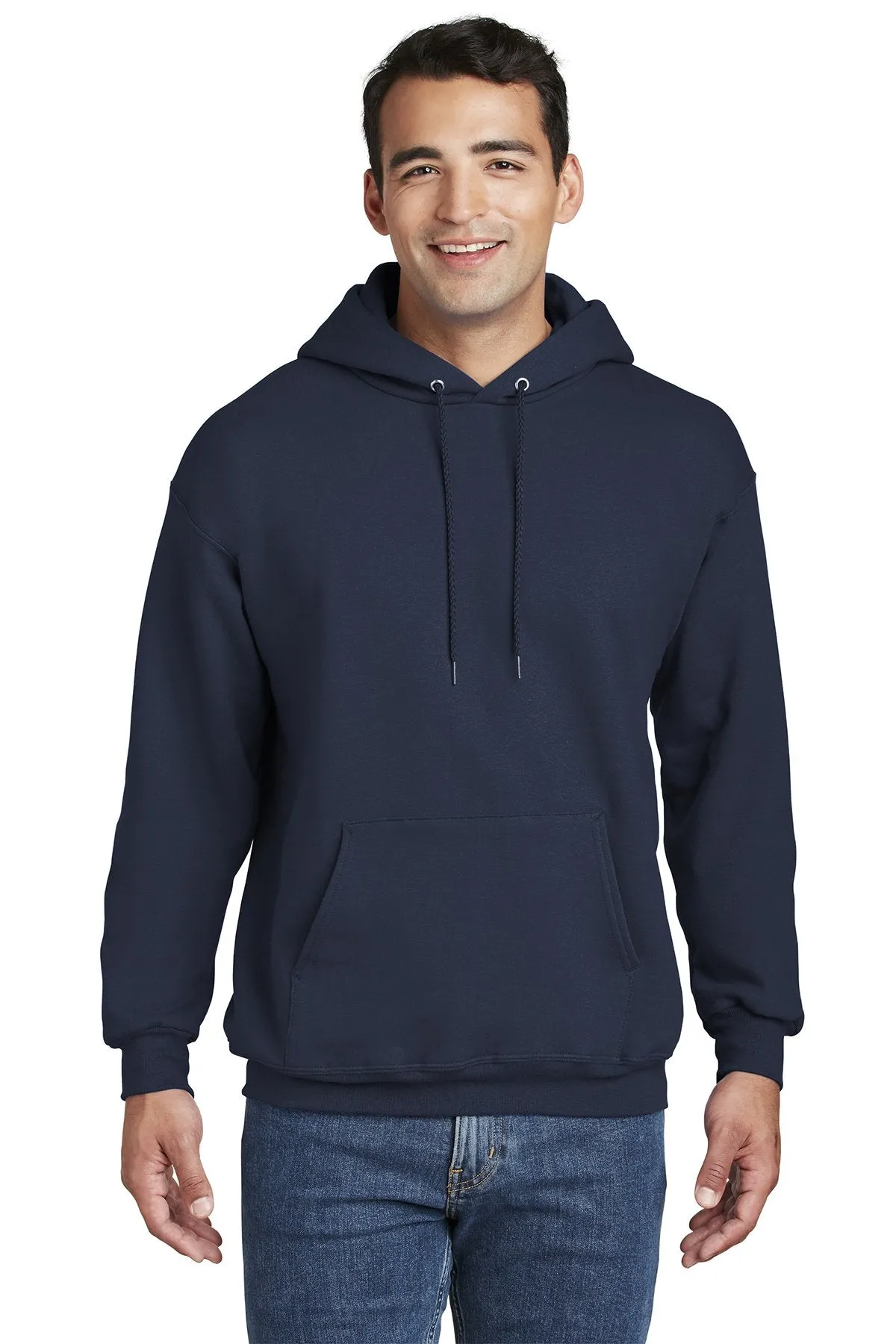 Hanes Ultimate Cotton Pullover Hooded Sweatshirt F170 Navy