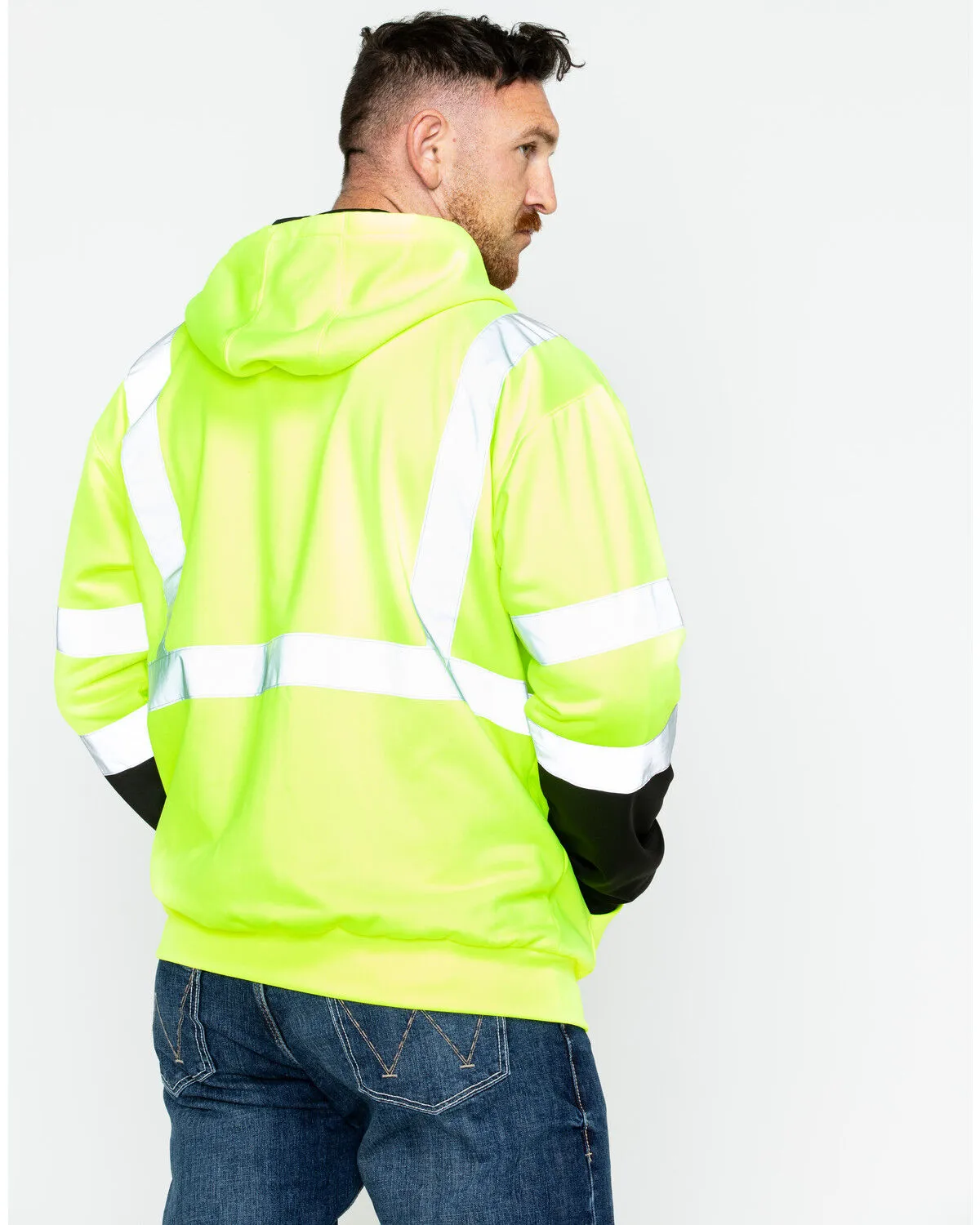 Hawx Men's Softshell High-Visibility Safety Work Jacket