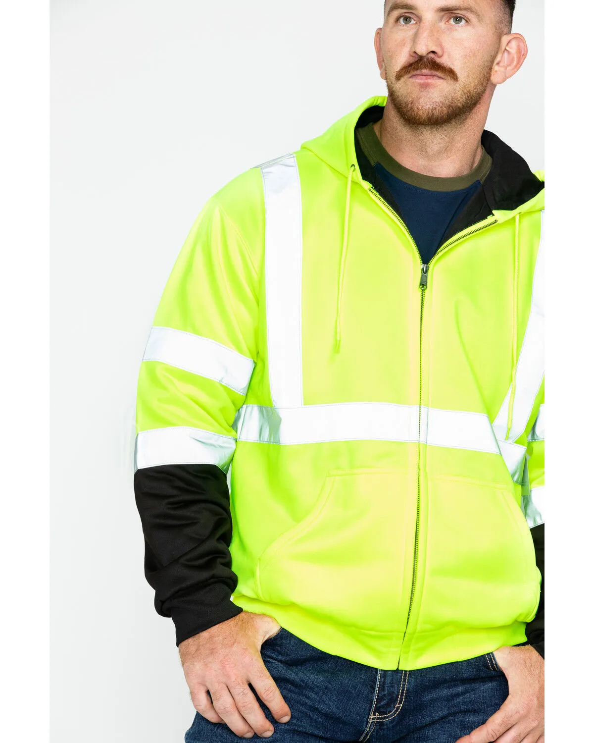 Hawx Men's Softshell High-Visibility Safety Work Jacket