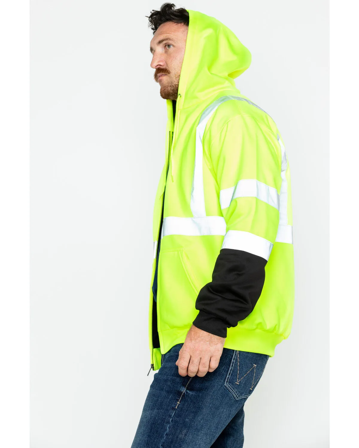 Hawx Men's Softshell High-Visibility Safety Work Jacket