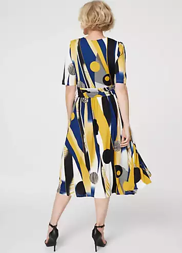 Izabel London Wrap Front Midi Dress | Grattan