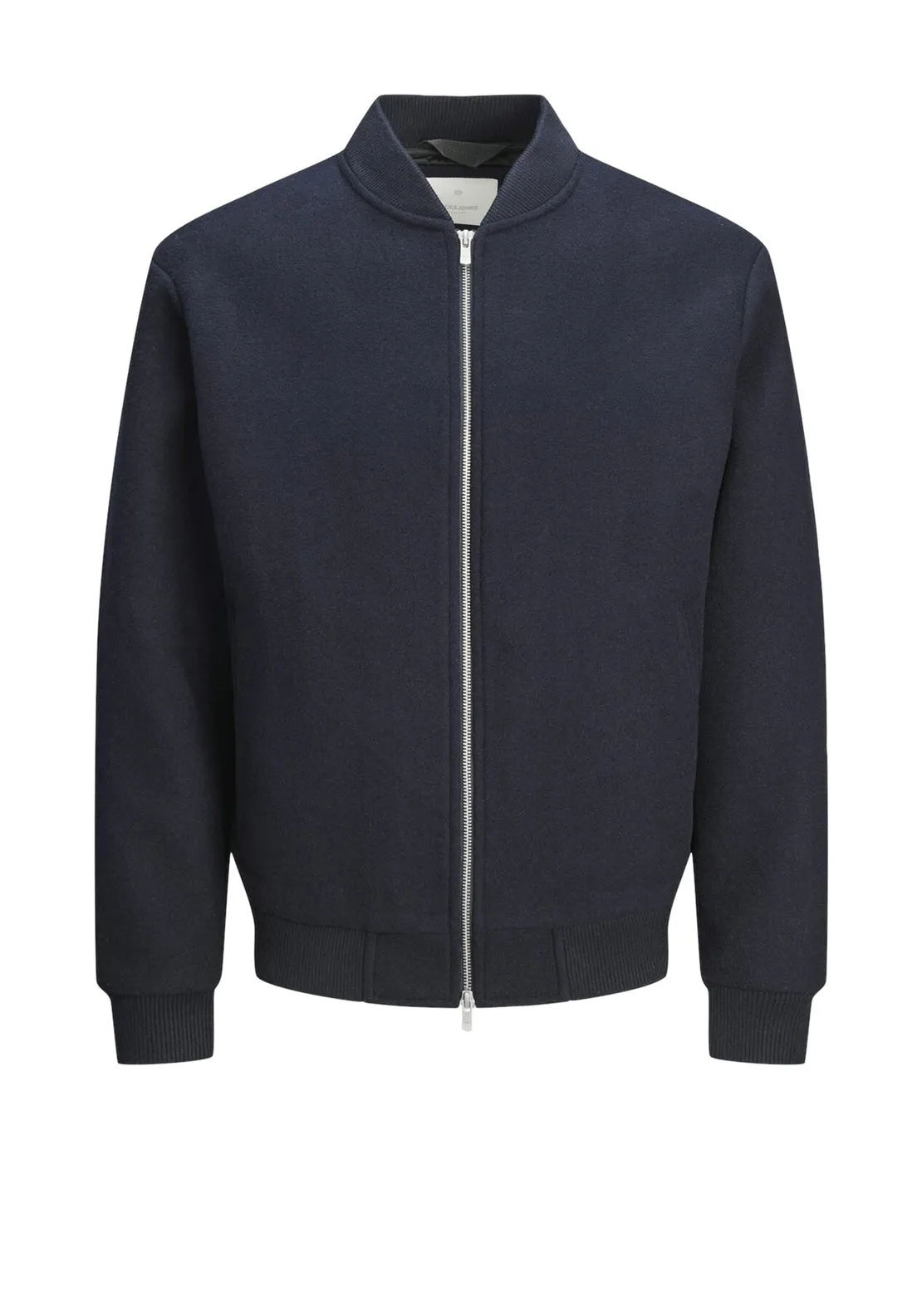 Jack & Jones Venice Wool Blend Bomber Jacket, Dark Navy