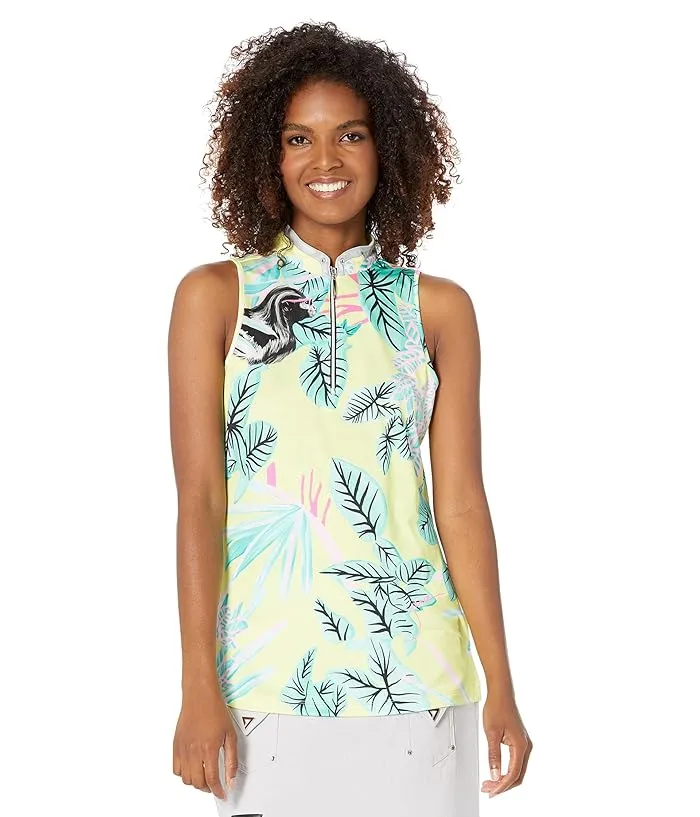 Jamie Sadock Savannah Print Racerback Sleeveless Top Women's