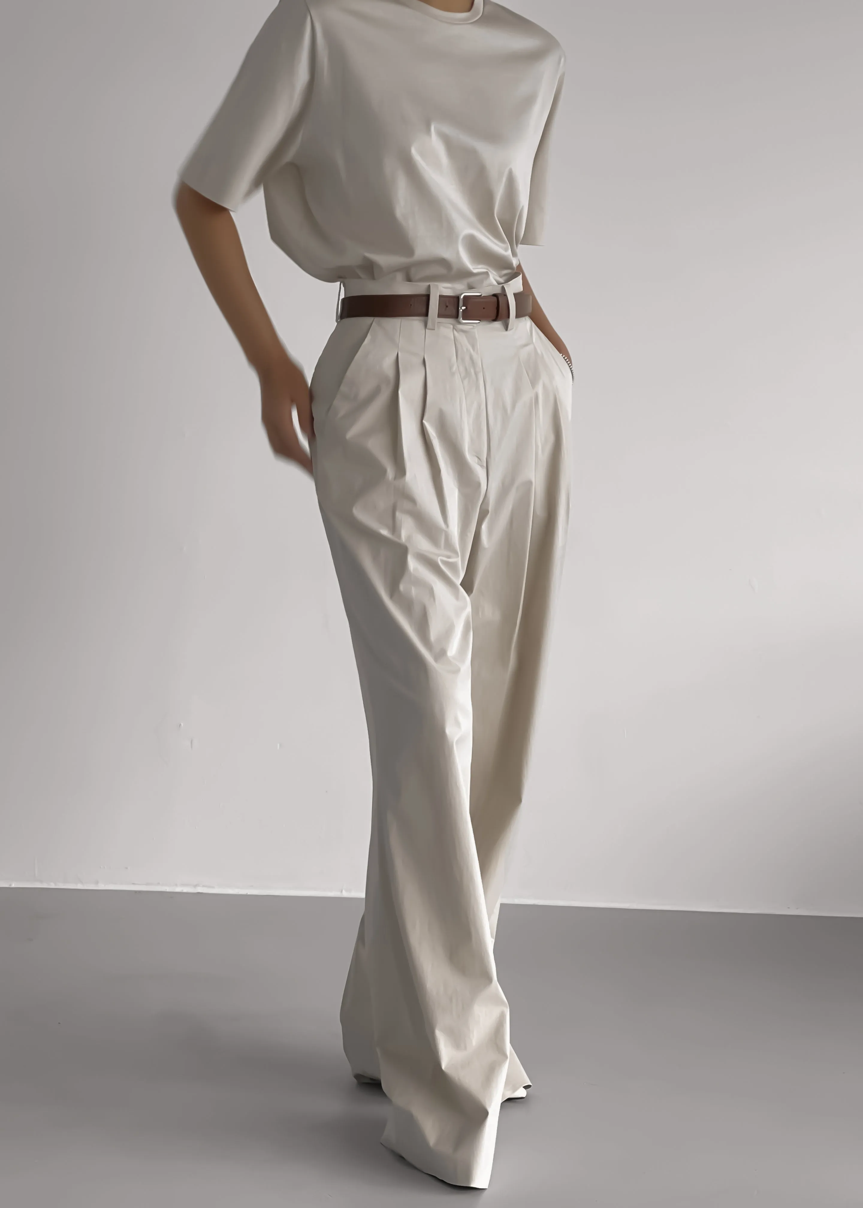 Jayden Wide Pants - Taupe