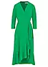 Kaleidoscope Green Frill Detail Wrap Dress