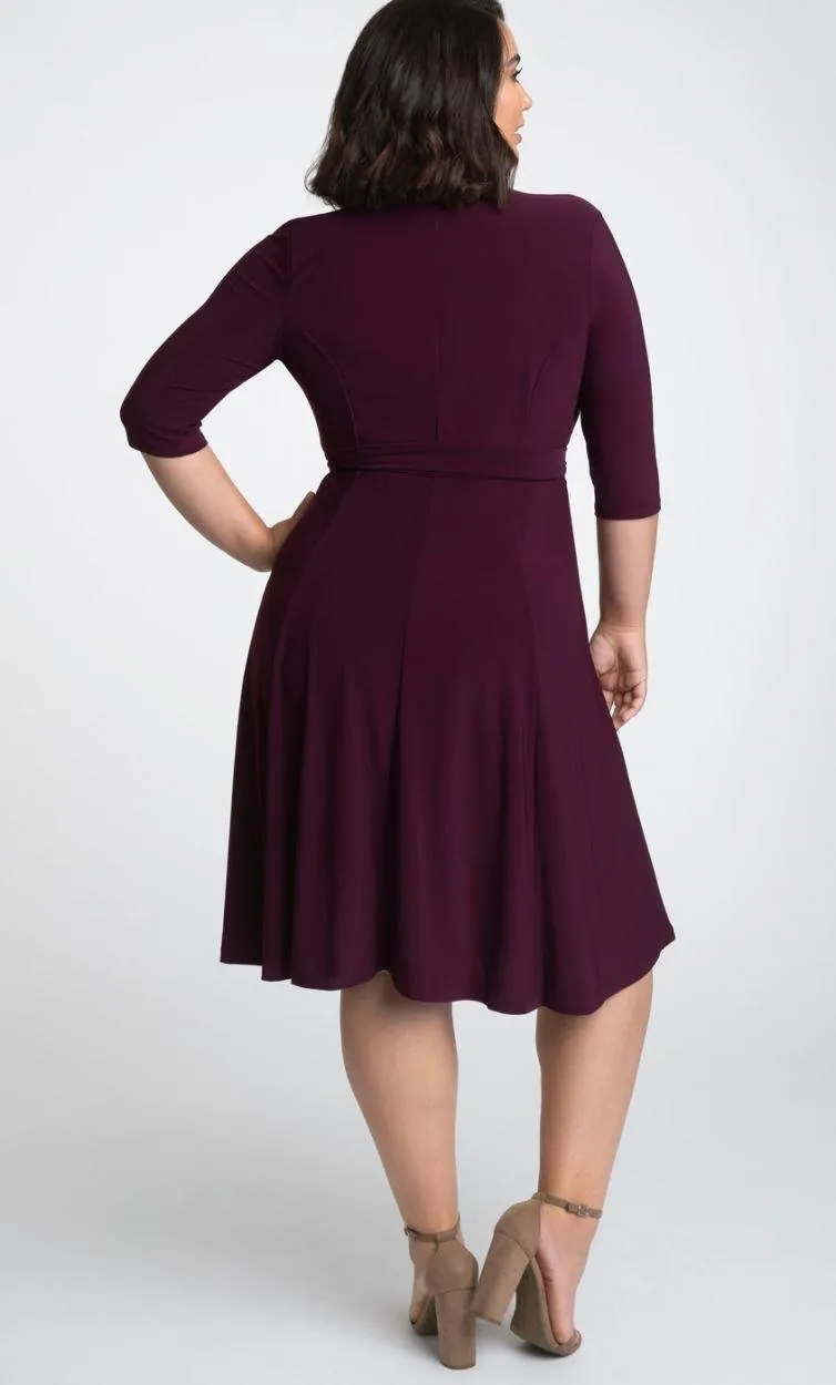 Kiyonna Essential Wrap Short Plus Size Dress