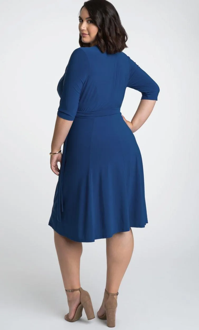 Kiyonna Essential Wrap Short Plus Size Dress