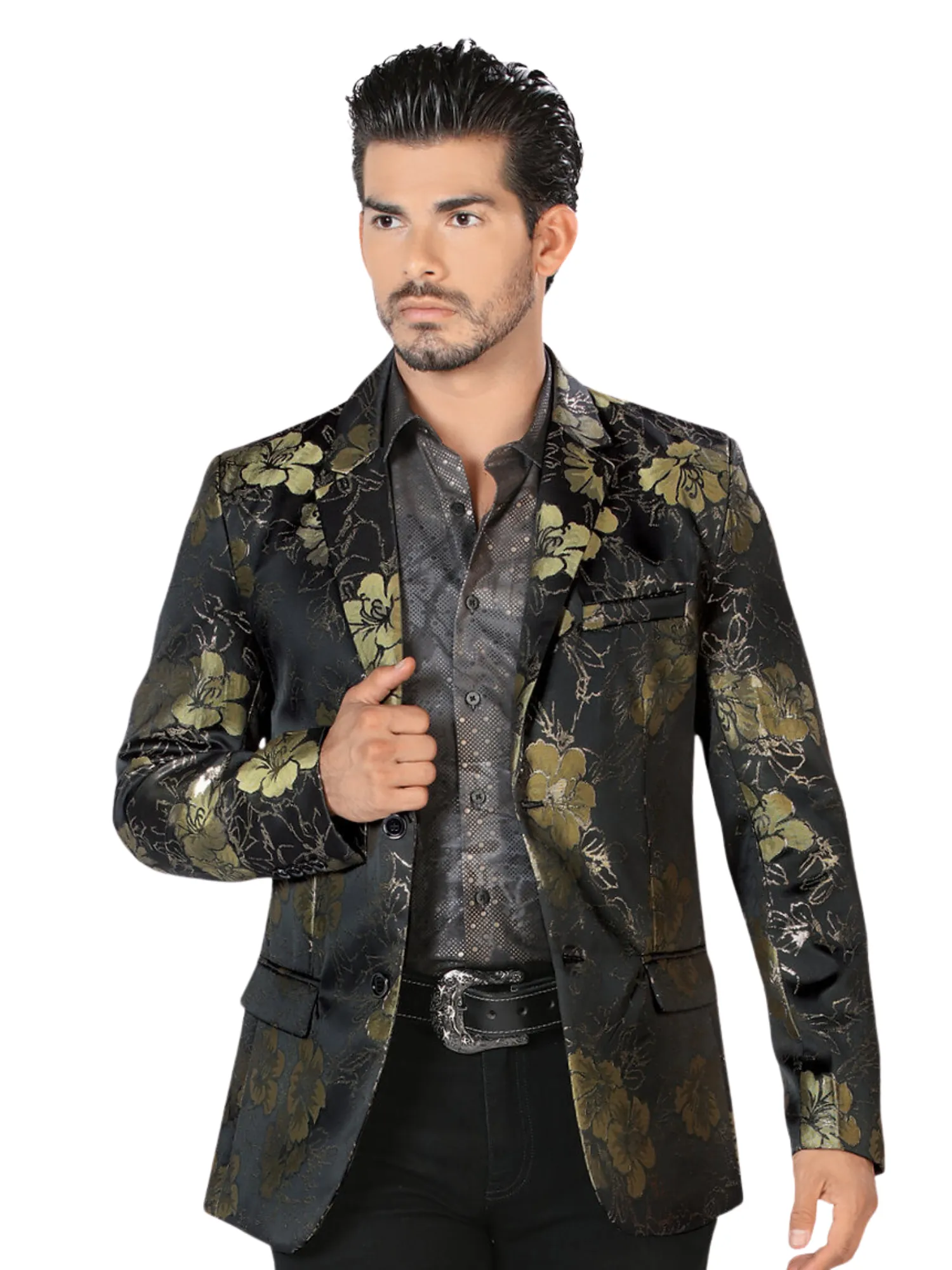 Lamasini Floral Printed Dress Jacket for Men 'Lamasini' - ID: 501