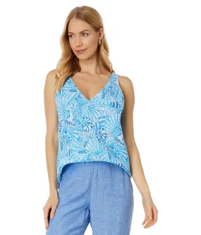 Lilly Pulitzer Florin Sleeveless Linen Top Women's