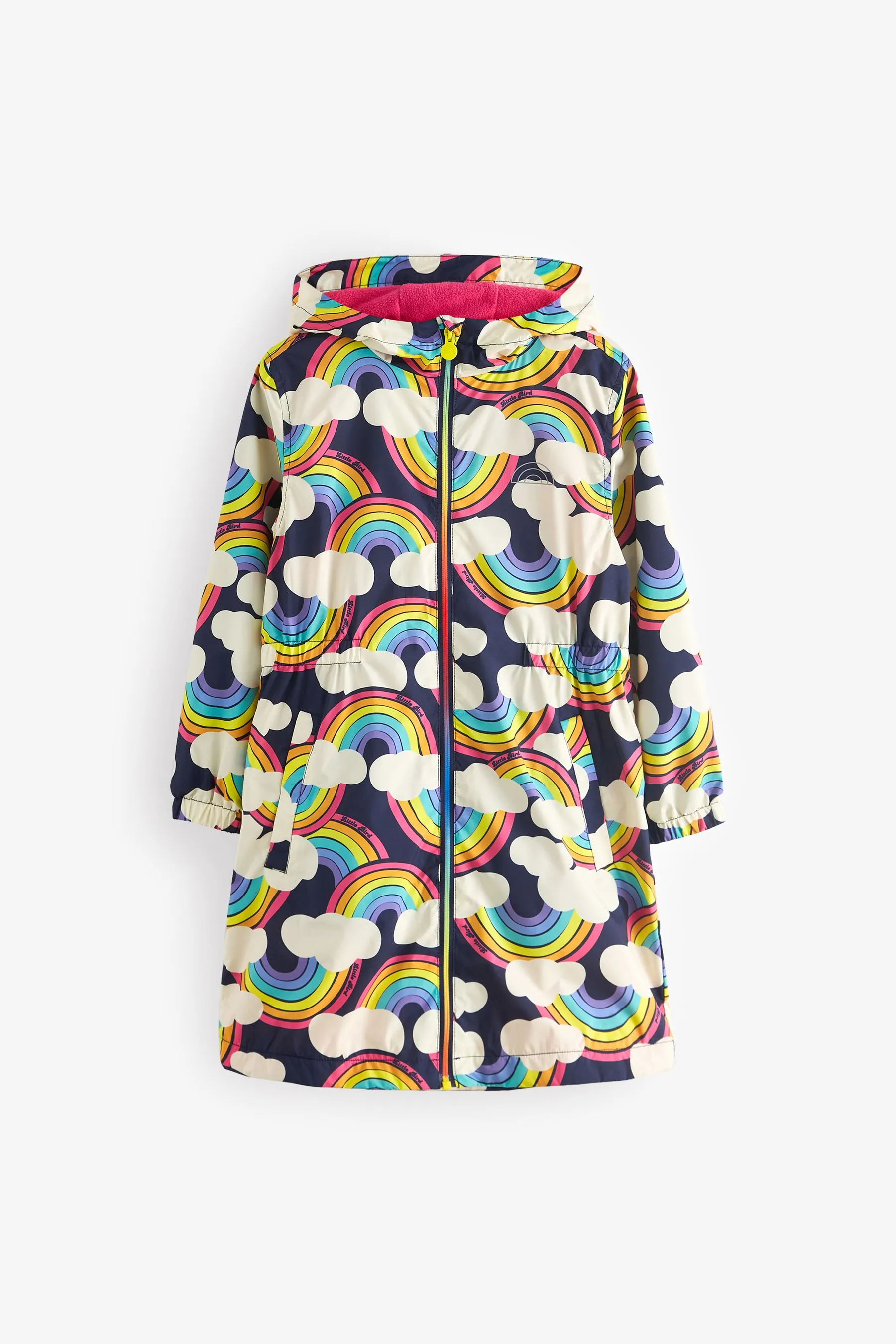 Little Bird by Jools Oliver Multi Rainbow Shower Resistant Jacket