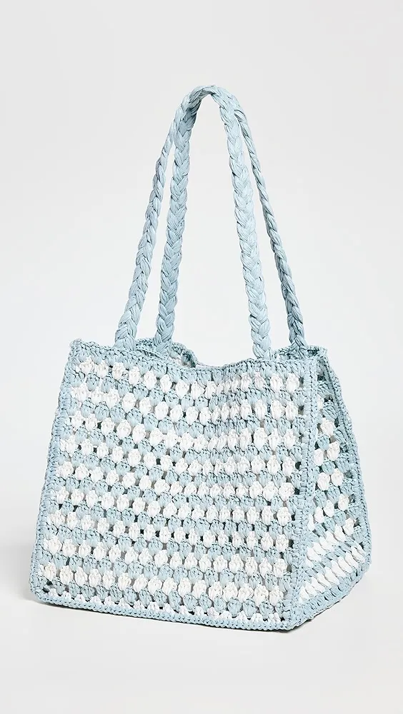 Loeffler Randall   Missy Crochet Two Tone Tote 