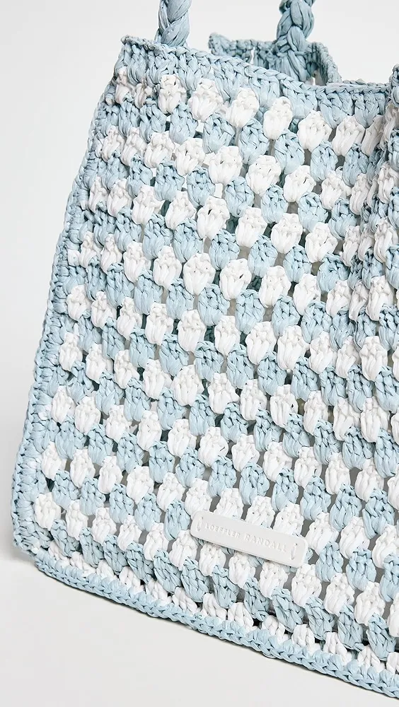 Loeffler Randall   Missy Crochet Two Tone Tote 