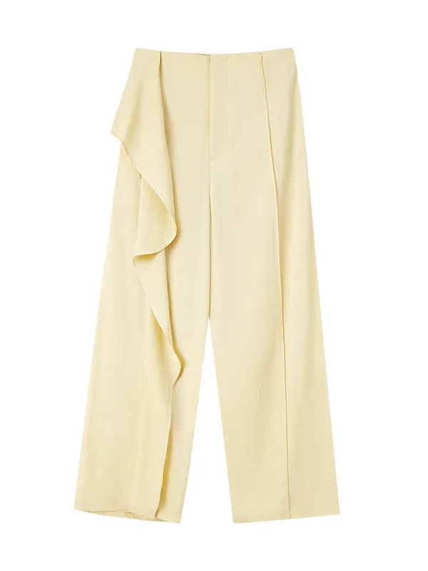 Loose-leaf Drape Wide-leg Casual Pants