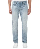 Macy's Men's Buffalo David Bitton Slim Ash Crinkled Stretch Denim Jeans