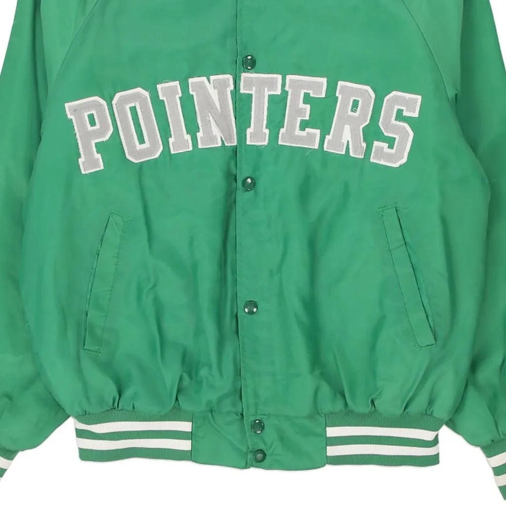 Made in USA Pointers West Ark Varsity Jacket - Large Green Polyester Blend