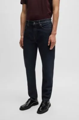 Maine Regular-fit jeans in dark-blue comfort-stretch denim