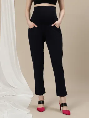 Maternity Straight-Leg Pants - Blue