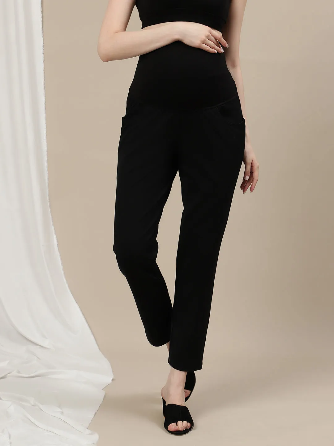 Maternity Straight-Leg Pants - Blue