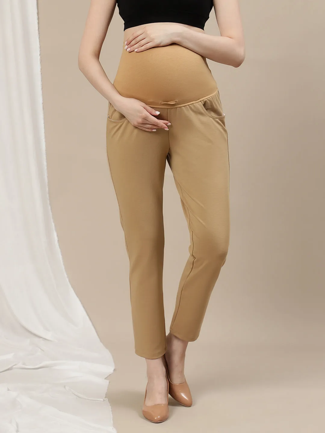 Maternity Straight-Leg Pants - Blue