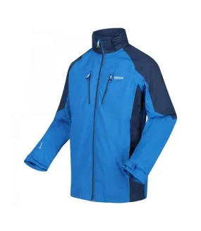 Mens calderdale iv waterproof softshell hooded walking jacket admiral blue Regatta