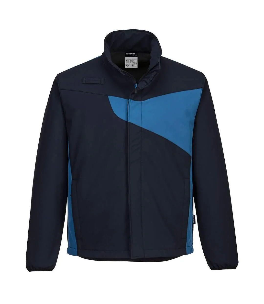 Mens pw2 softshell jacket navy/royal blue Portwest