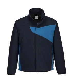 Mens pw2 softshell jacket navy/royal blue Portwest