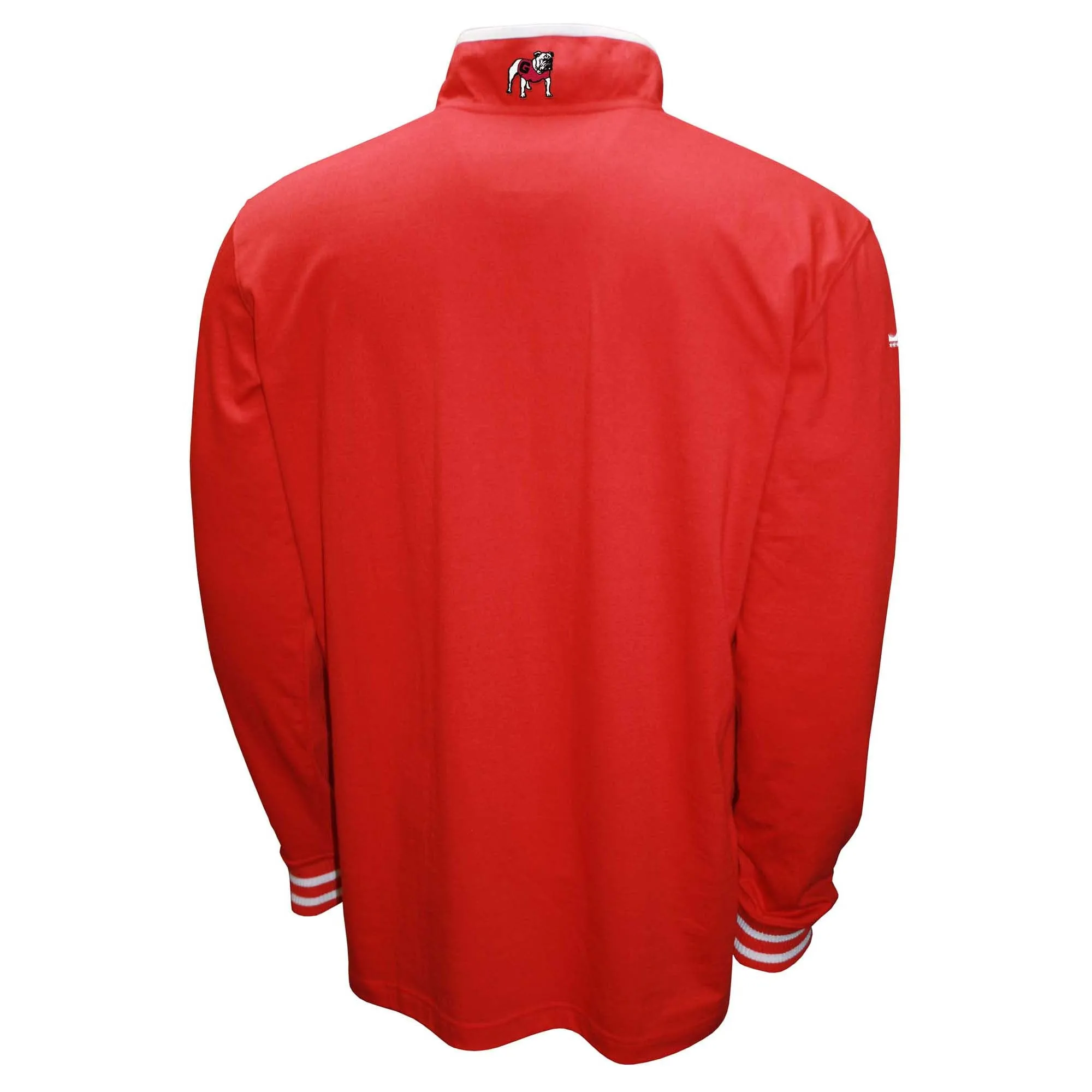 Men's Franchise Club Red Georgia Bulldogs 3-in-1 Double-Down T-Shirt & Quarter-Zip Pullover Set