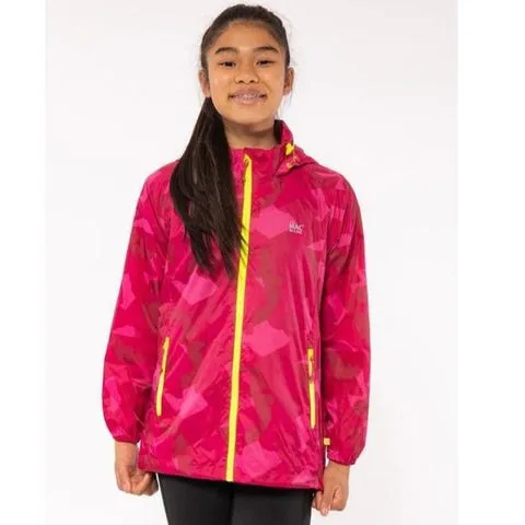 Mini Mac In A Sac Kids Packable Waterproof Jacket - Pink Camo